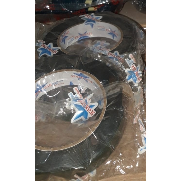 DOUBLE TAPE HITAM TEBAL