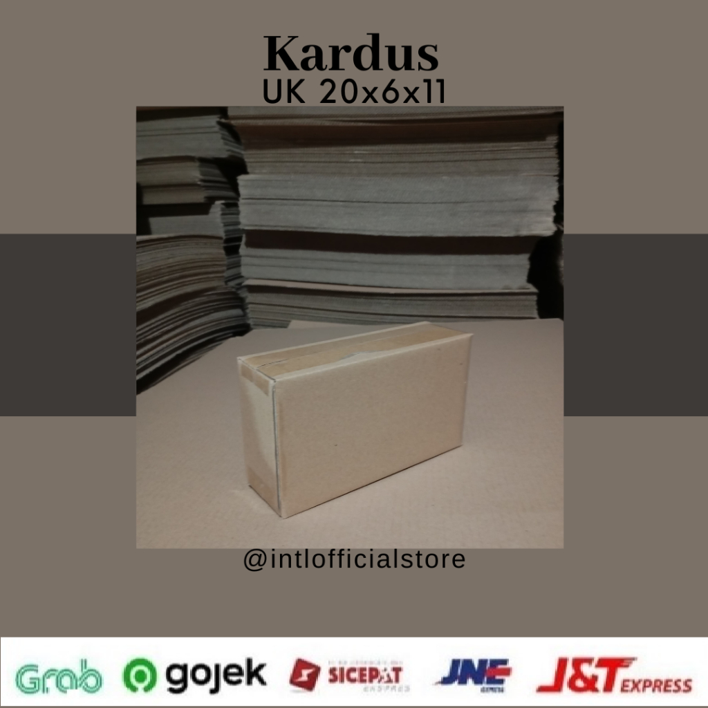 

Kardus Box Karton UK 20x6x11