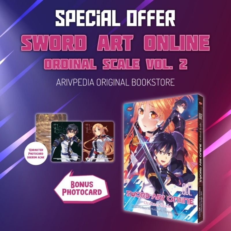 Sword Art Online Ordinal Scale 2 Bonus Photocard by Reki Kawahara Isll (Komik)