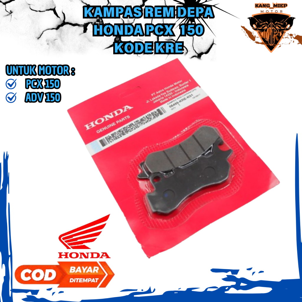 Kampas Rem Cakram Depan Honda PCX 150 & ADV 150 / Kampas Rem Sepeda Motor Honda ADV 150 - KRE