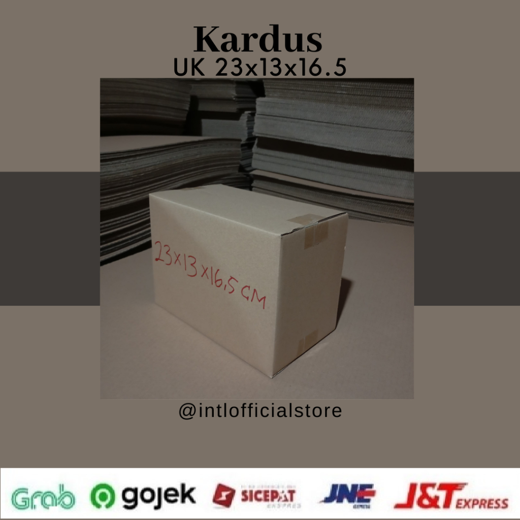 

Kardus Box Karton UK 23x13x16,5