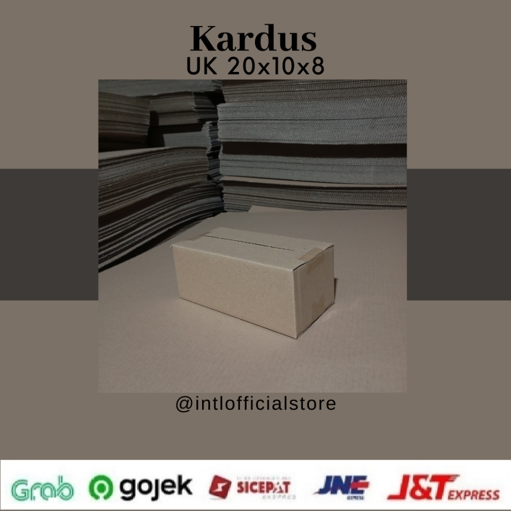 

Kardus Box Karton UK 20x10x8