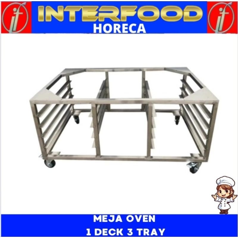 Kaki Meja Oven 1 deck 3 tray