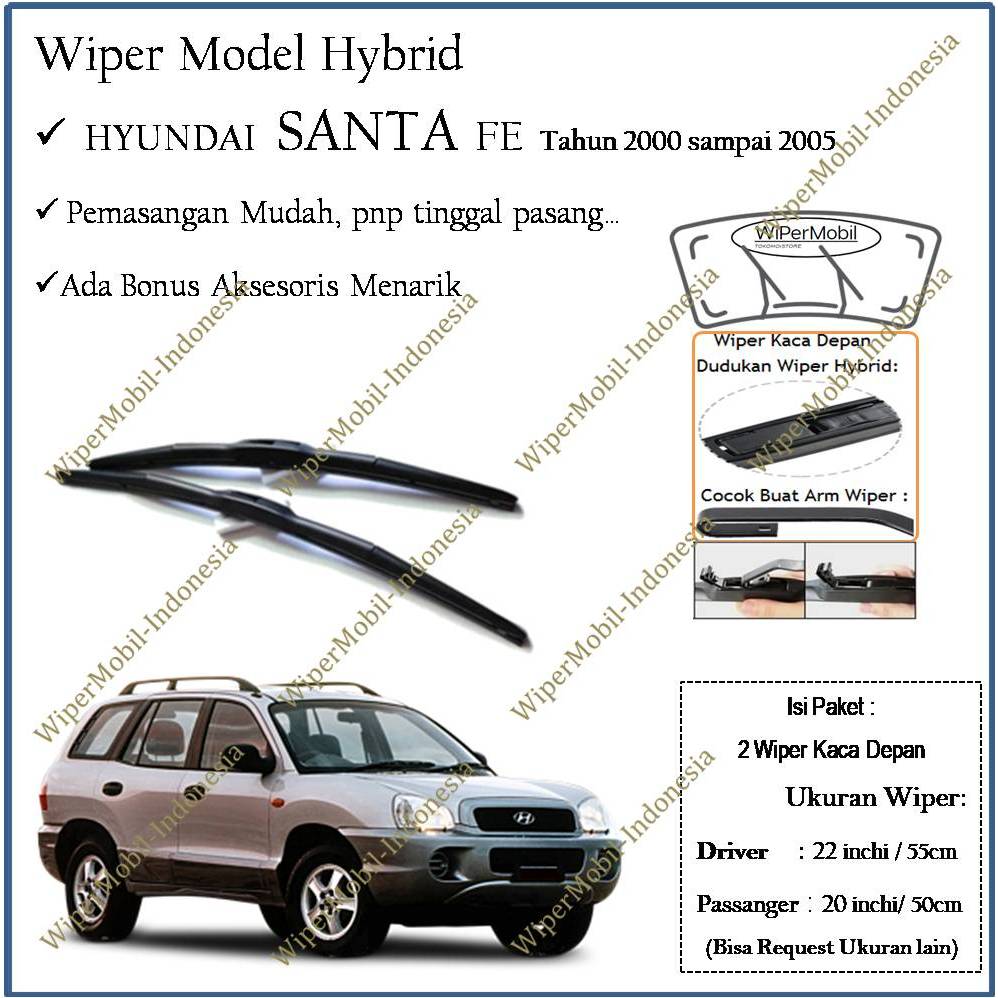 Wiper Hybrid Hyundai Santa Fe 2000 2001 2002 2003 2004 2005