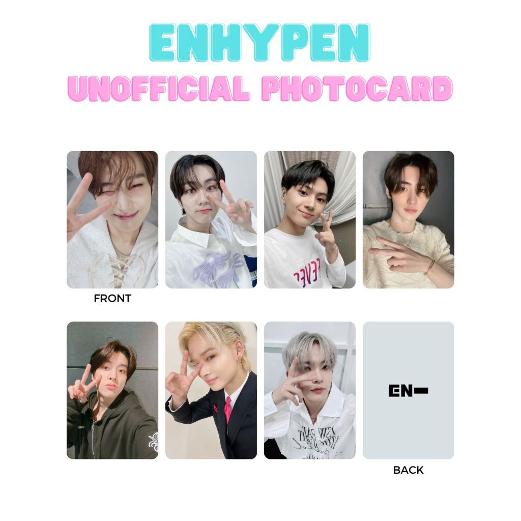 PC Photocard ENHYPEN ENHA FANMADE UNOFFICIAL