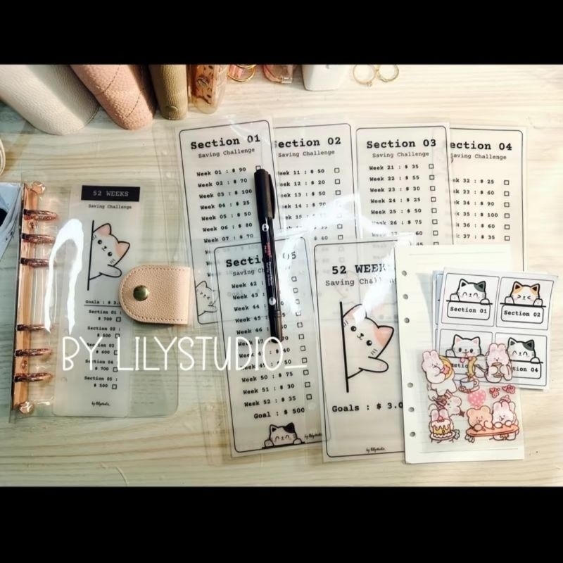 

PRELOVED binder menabung cash envelope laminating bahan velum