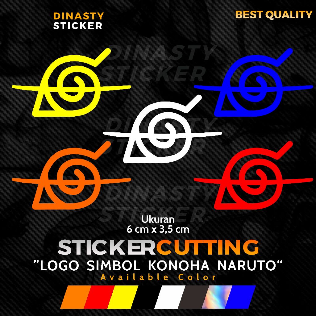 

STICKER STIKER CUTTING LOGO SIMBOL KONOHA NARUTO TERCORET