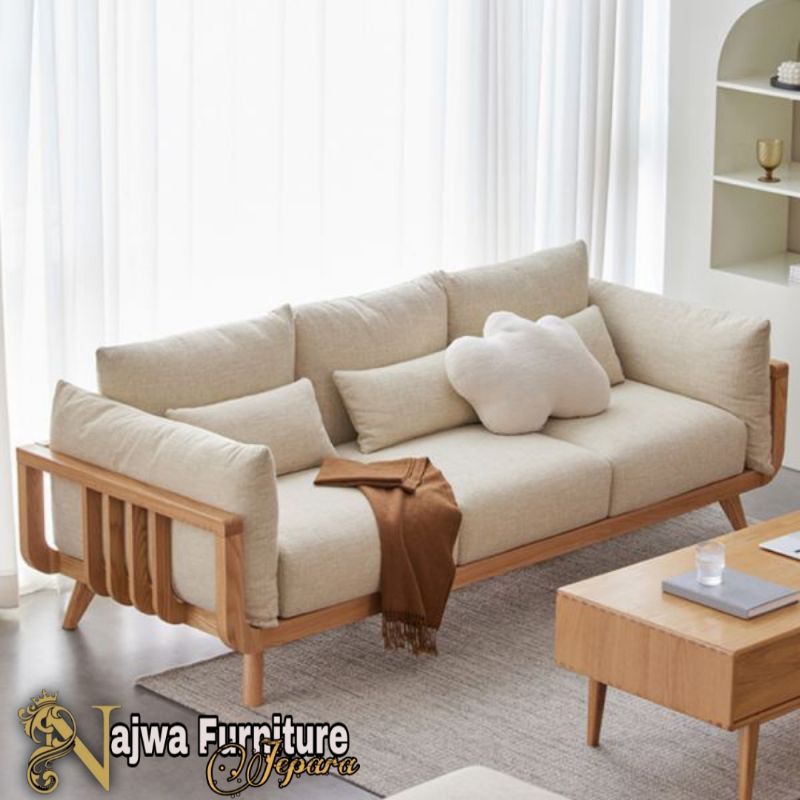 SOFA TAMU MINIMALIS MODERN SOFA LOUIS MODERN BANGKU MODERN KURSI BANGKU JATI