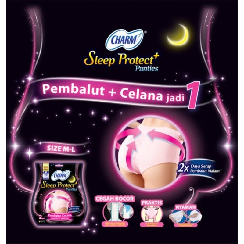 CHARM SAFE NIGHT PEMBALUT CELANA