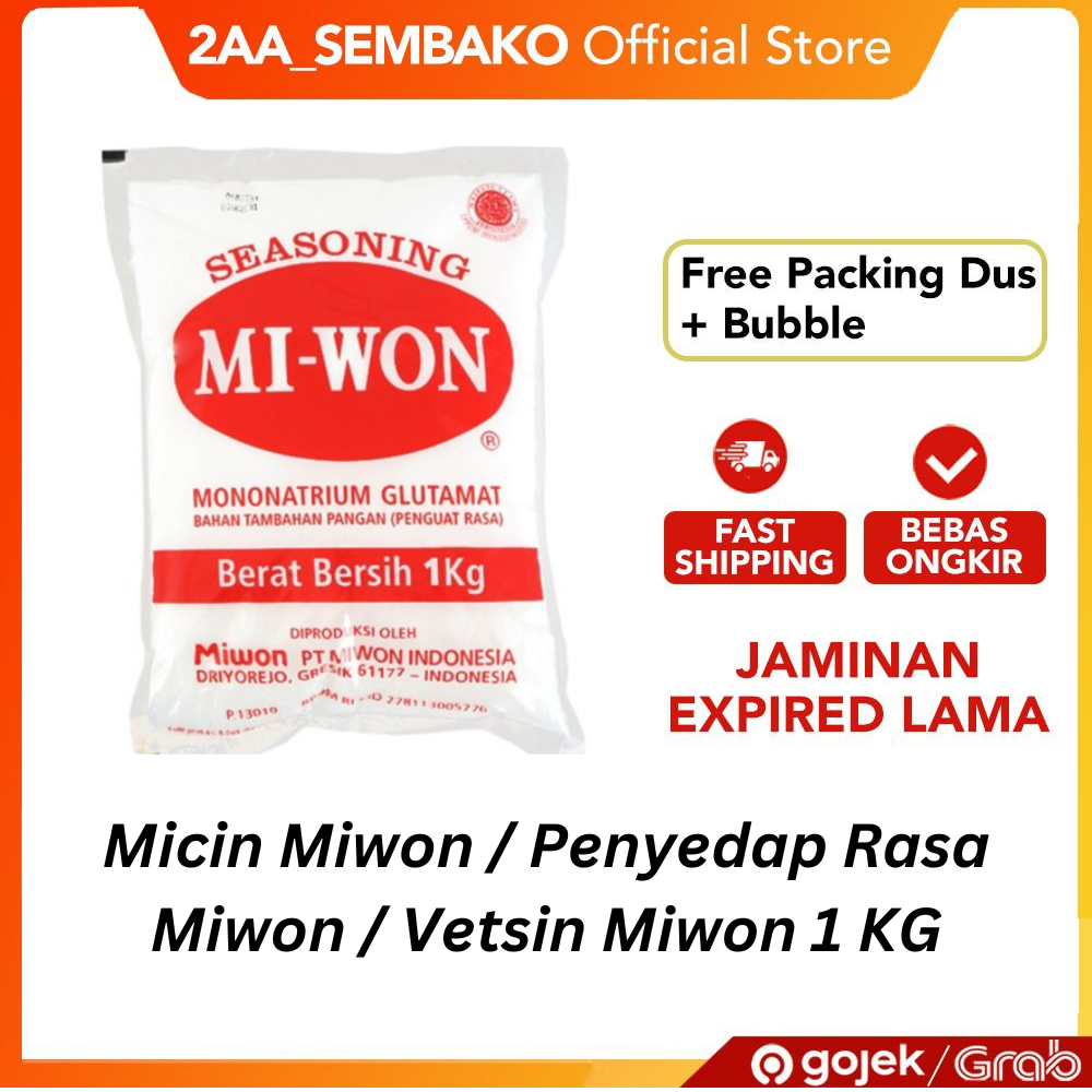 

Micin Miwon / Penyedap Rasa Miwon / Vetsin Miwon 1 KG