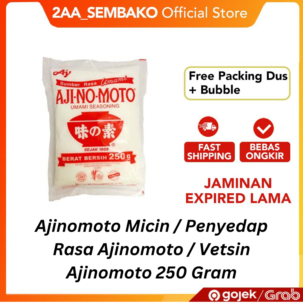 

Ajinomoto Micin / Penyedap Rasa Ajinomoto / Vetsin Ajinomoto 250 Gram
