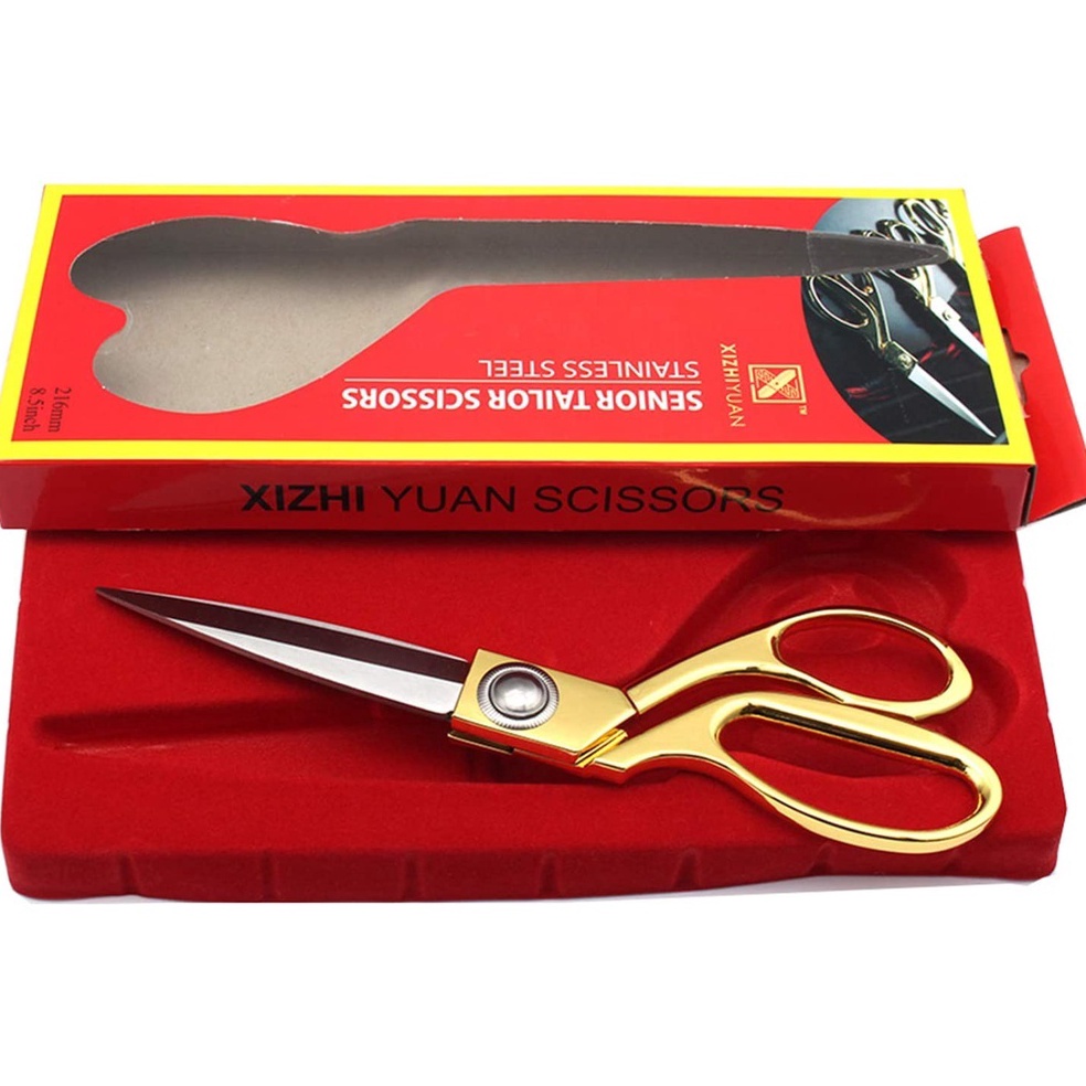 

KODE I3P5 LAGI VIRAL Gunting Kain Bahan Luxury QIUDISI Gagang Emas 15 Inch Gunting Bahan Kain Gunting Potong Bahan Kain Tailor Scissors Textile Scissors