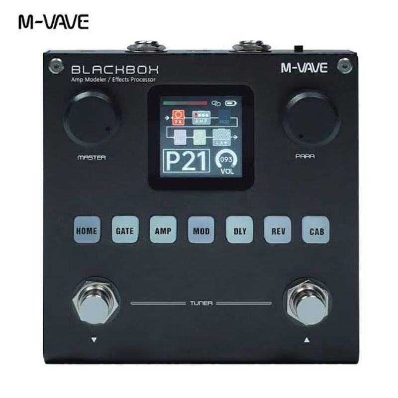 M7 MVAVE M-Vave BLACK Box BlackBox Amp Modeler Guitar Bass Effects Processor