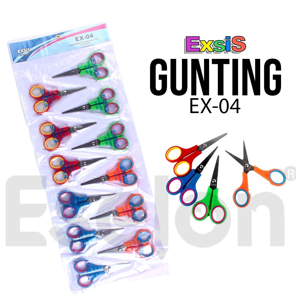 

KODE I7H7 12pcs Gunting 1 renteng gunting PASTEL Gunting PASTEL Exsis EX4 EX5 EX6
