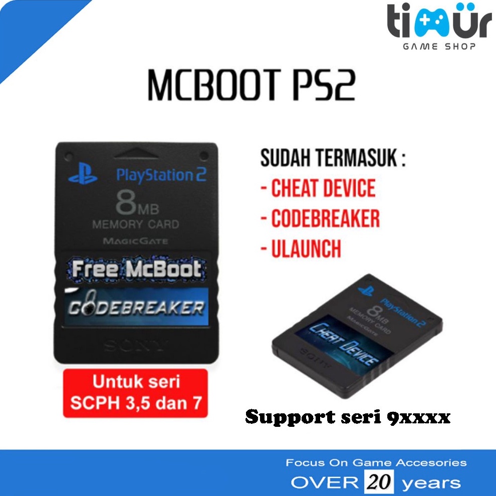PROMO Memory Card Free MCboot Ulaunch MC PS2 Fat Slim Harddisk Seri 9