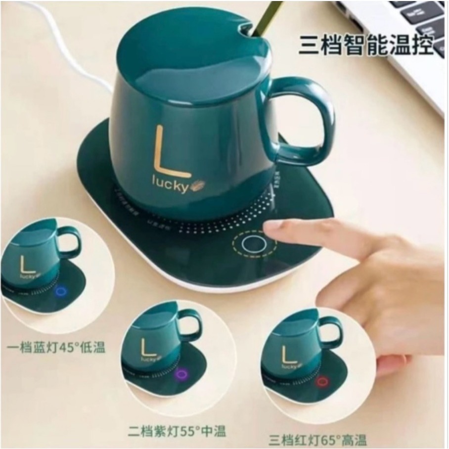 COD- BOX HAMPERS Mug Cangkir Gelas Listrik/Set cangkir SOUVENIR /Gelas Listrik Pemanas Penghangat