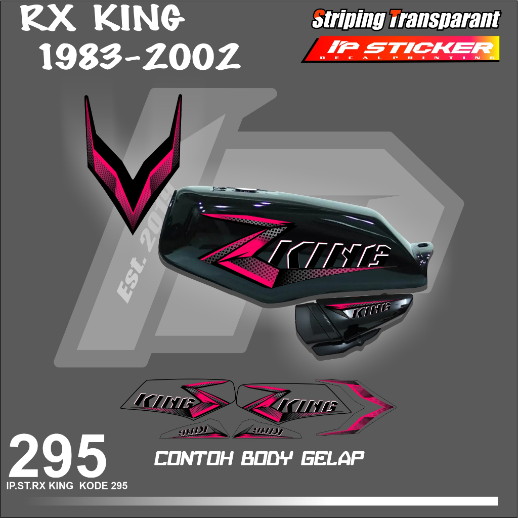 RX KING 1983-2002 (COD) STIKER STRIPING MOTOR YAMAHA RX KING HOLOGRAM DAN TRANSPARAN