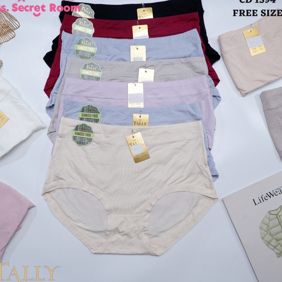 Bisa Cod TALLY CD 1594 CELANA DALAM KATUN  FREE SIZE  HIGH WAIST  FIT XXXL