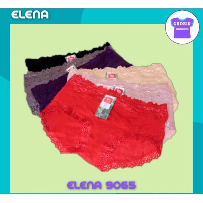 ELENA celana dalam wanita Celana dalam Elena Renda bahan bamboo fiber (1pcs)