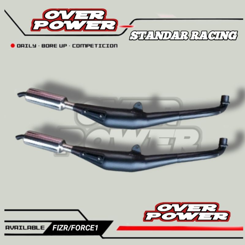 KNALPOT FIZR FORCE1 STANDAR RACING TAMENG PREPET OVER POWER BUKAN AHM NXL RTX
