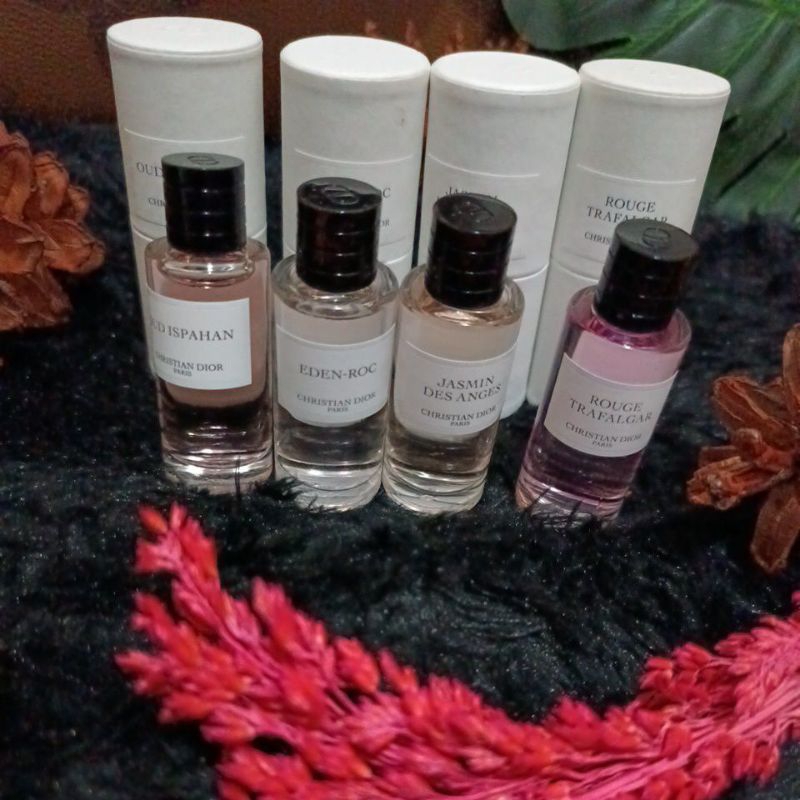 Christian dior & Herme's original miniatur 7,5 ml/oud ispahan/eden-roc/jasmin des anges/rouge trafal