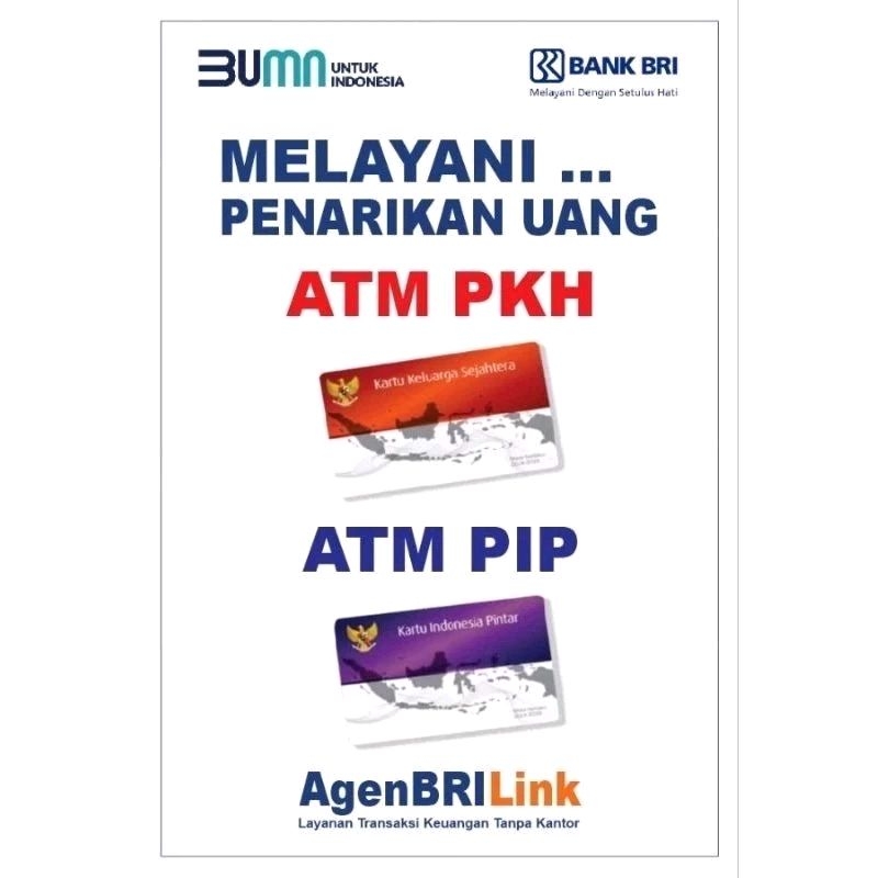 STIKER VINYL POSTER AGEN BRILINK PKH DAN PIP