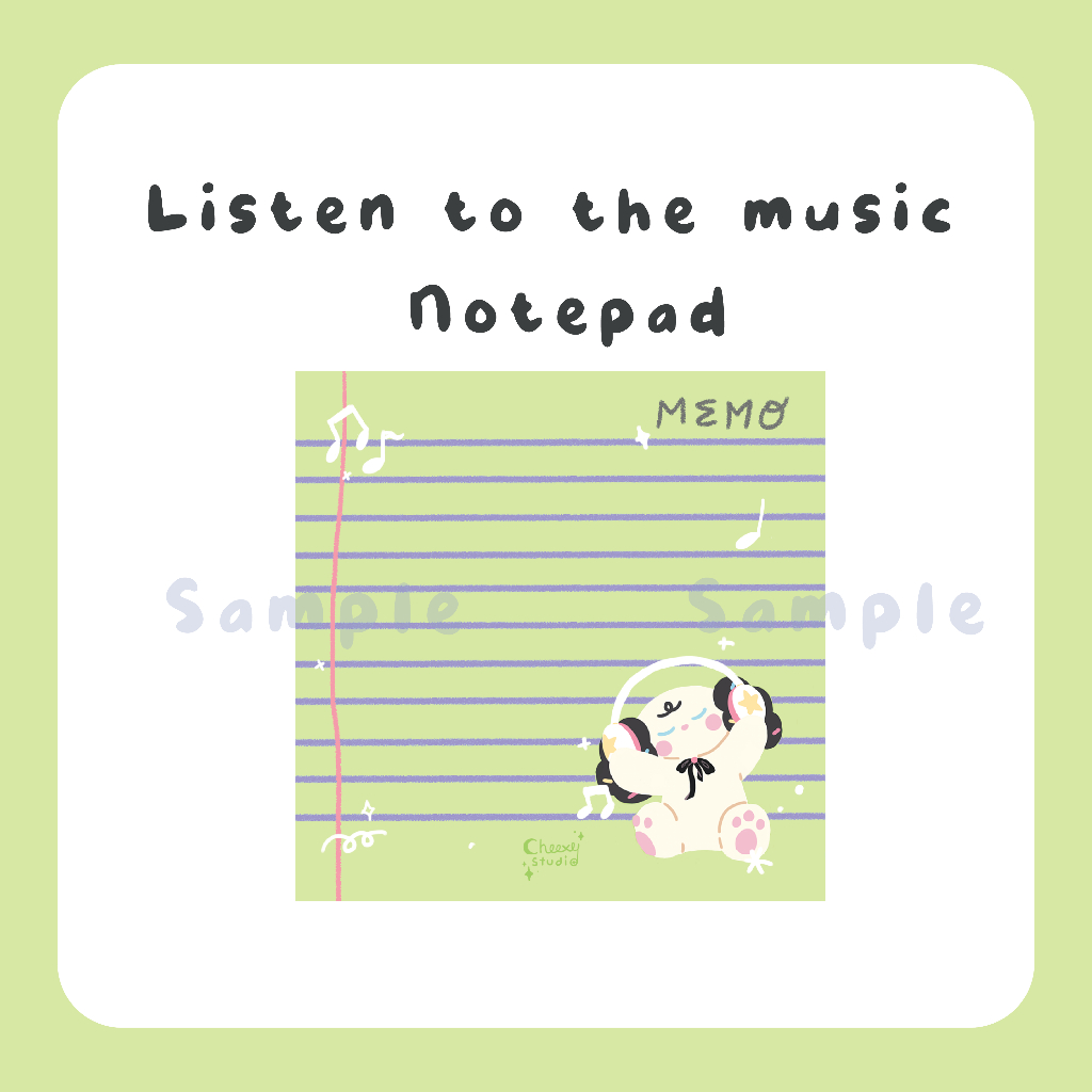 

Listen to the music notepad