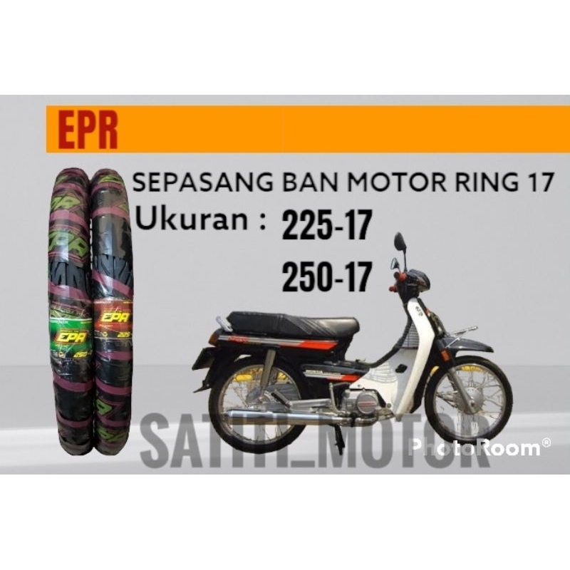 Sepasang Ban Motor Bebek Ukuran 225 Dan 250 Ring 17 Supra Astrea Alfa Jupiter Vega