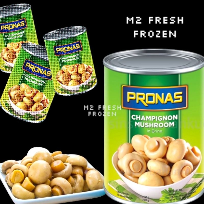 

Jamur Pronas | Jamur Kancing | Champignon Mushroom | in Brine | 400 gram