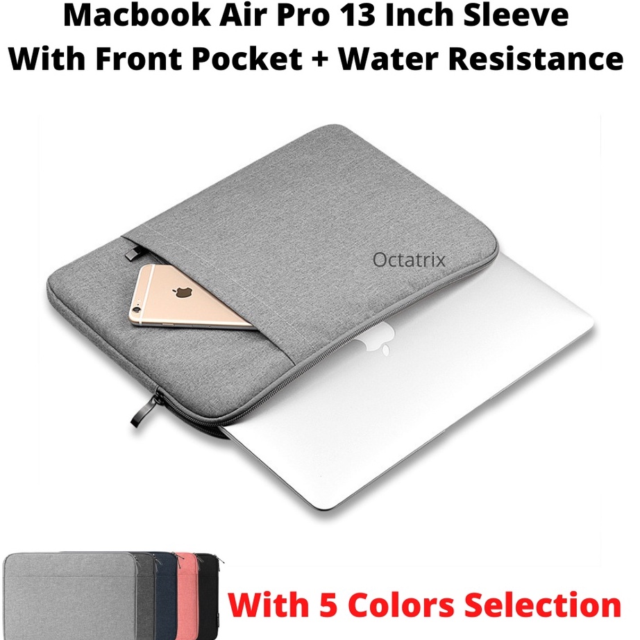 Tas Laptop Slim Premium Canvas Anti Air13 Inch Untuk Macbook  Tas Sleeve Macbook Waterproof For Mac 