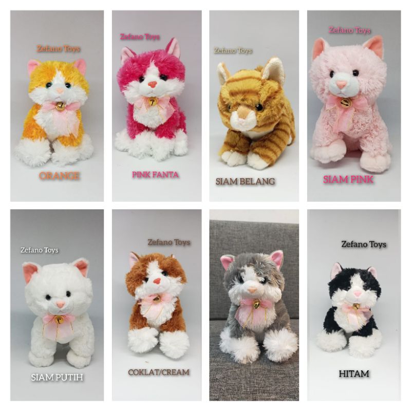 Boneka KUCING DUDUK PITA
