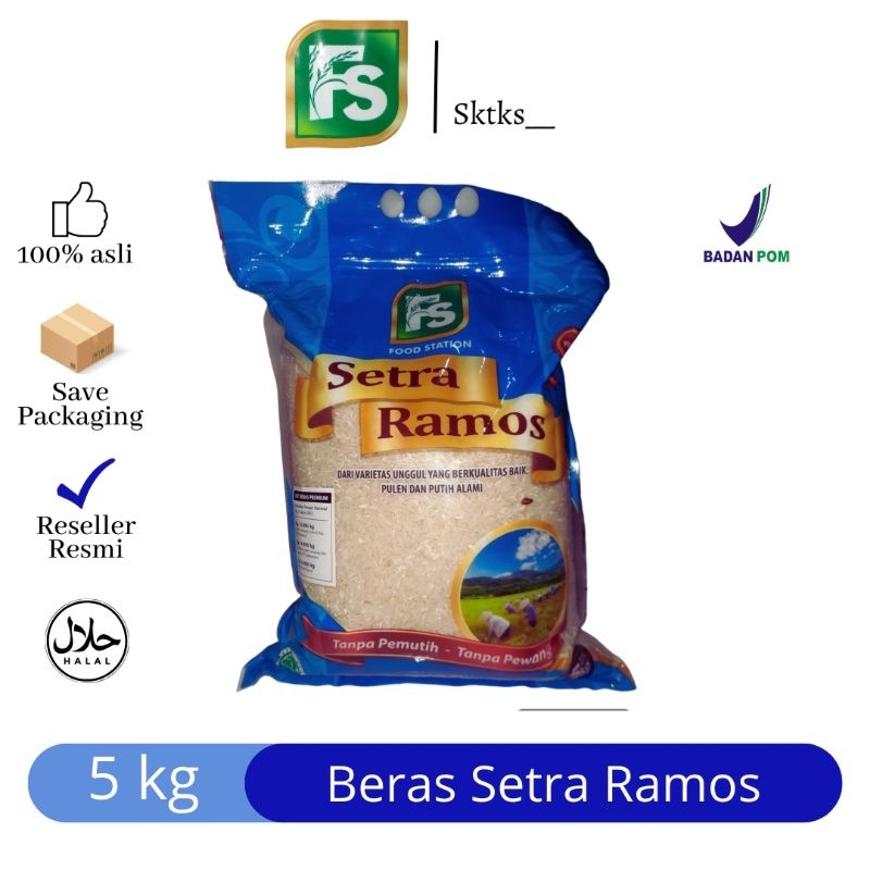 

BERAS FS Premium Setra Ramos Beras 5 kg kemasan baru