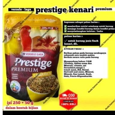 Prestige kenari pakan burung canary impor komposisi lengkap prestik