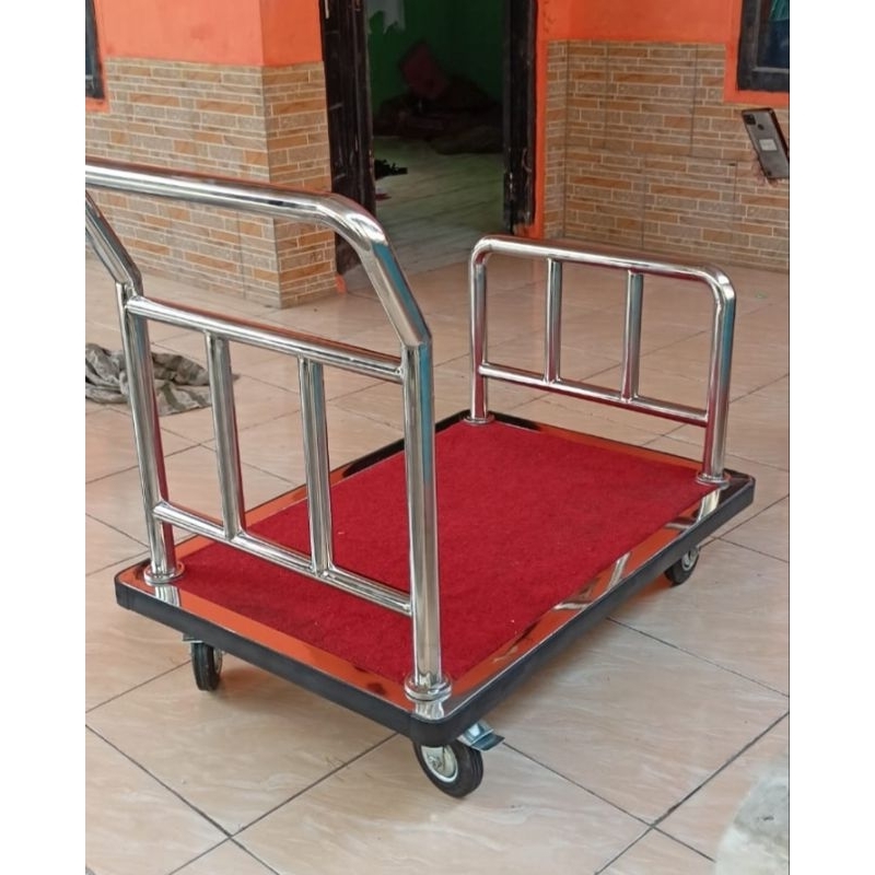 Trolley hotel stainlees UK 95x65x85cm/trolley barang