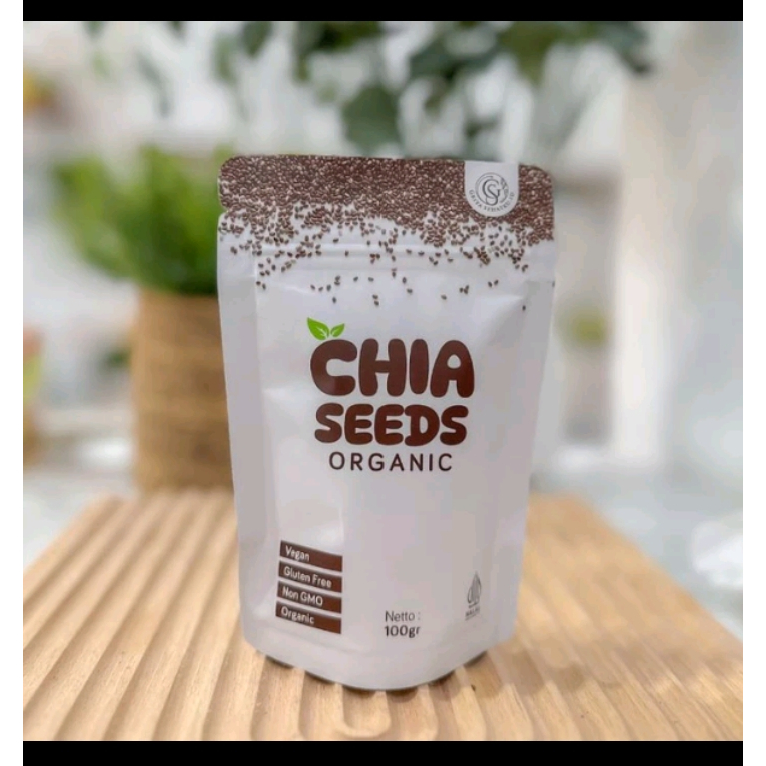 

Chiaseeds Organik 100gram Black Chiaseeds Griya Sehatku 100% original