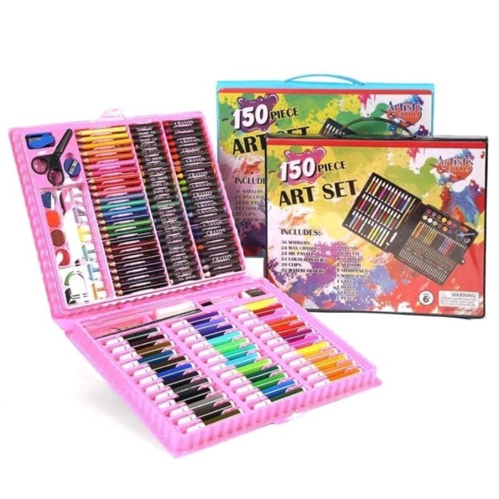 

Pensil Warna Lengkap 1 Set Isi 150 Crayon Lukisan Mewarnai - ART SET 150