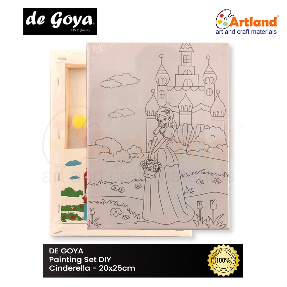 

De Goya Panting Set DIY - Cinderella 6502001 - 20x25cm