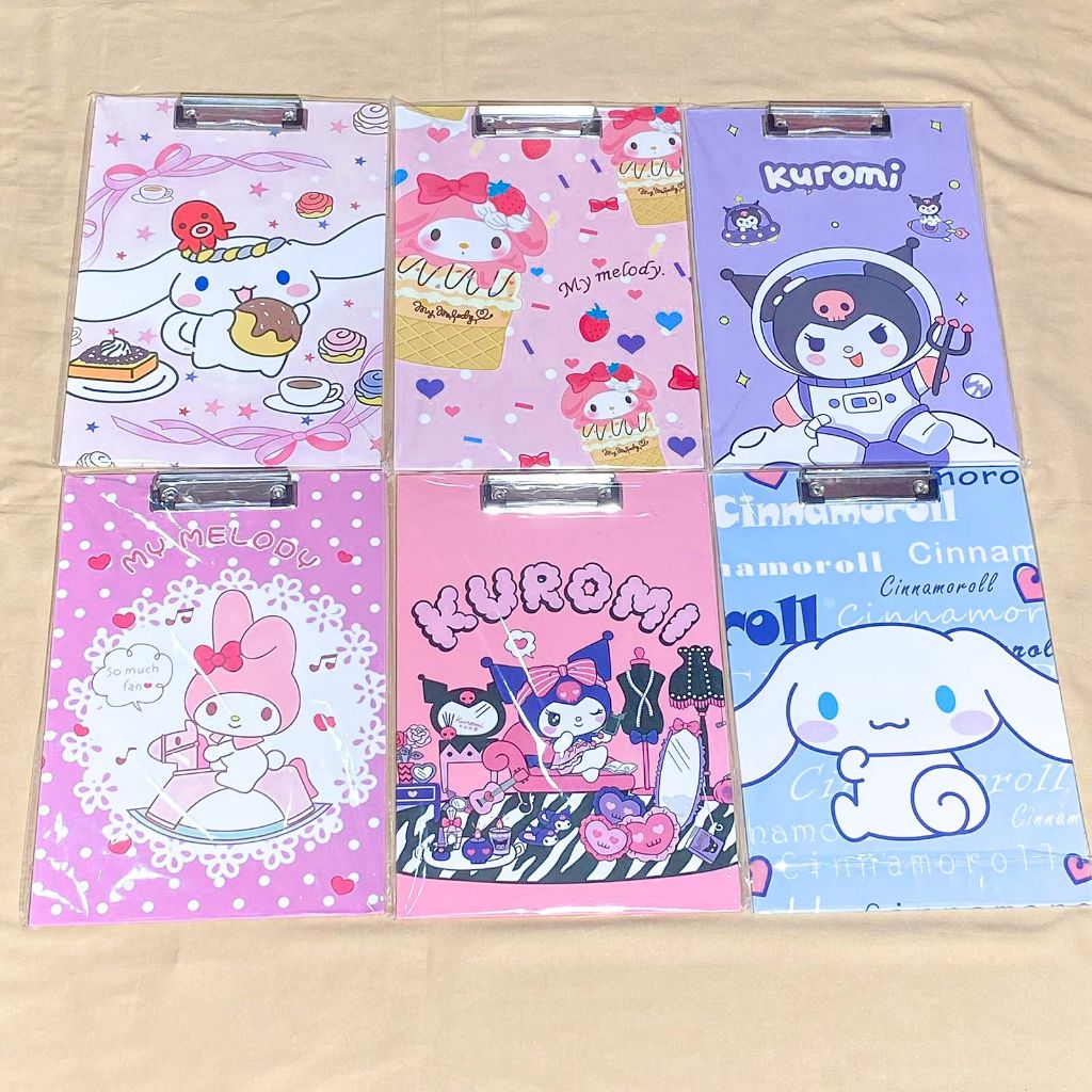 

SANRIO A4 CLIPBOARD PAPAN JALAN / PAPAN UJIAN CLIPBOARD MOTIF LUCU CUTE PERLENGKAPAN SEKOLAH TERBARU