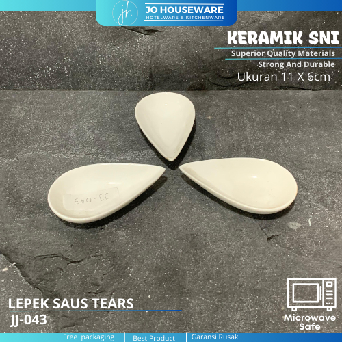 SET 3 PCS Lepek kecil keramik ukuran 11 x 6cm / lepek kecil unik serbaguna JJ043