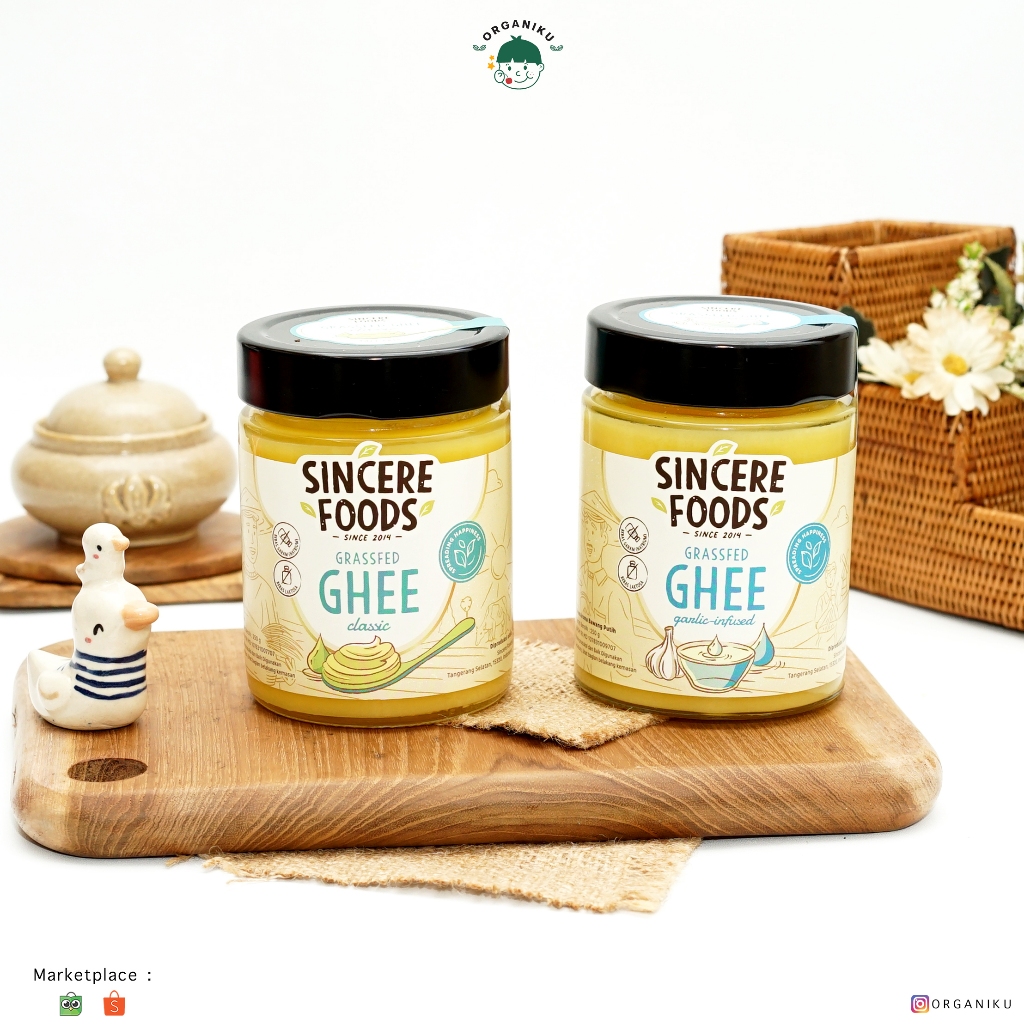 

Sincere Foods Grassfed Ghee Garlic Dan Classic 250ml