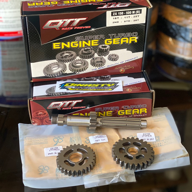 Rasio QTT Racing Ninja 150 Spek 500M Type B Gearbox Gigi Rasio Ninja