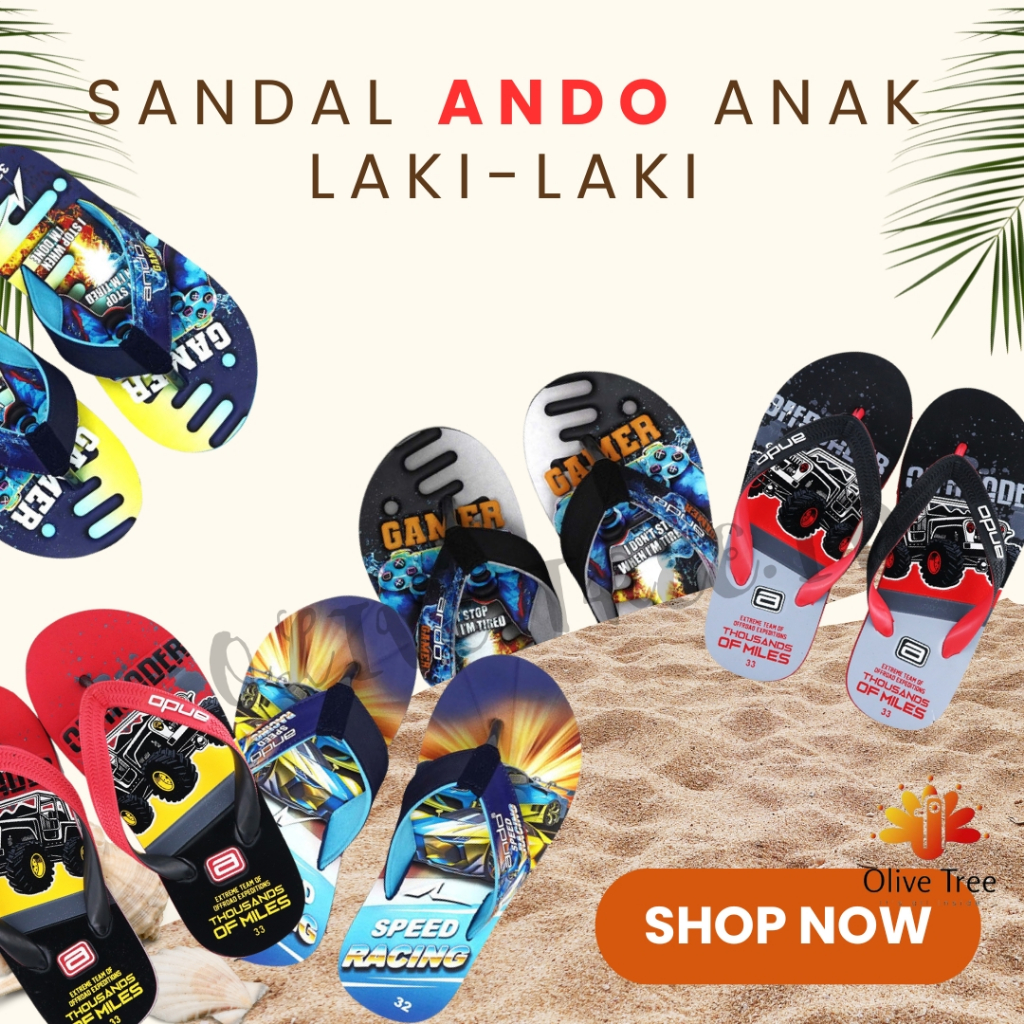 Sandal Ando Anak Laki Laki Sandal Jepit Ando Anak Laki Sandal Anak laki Sandal Jepit Anak