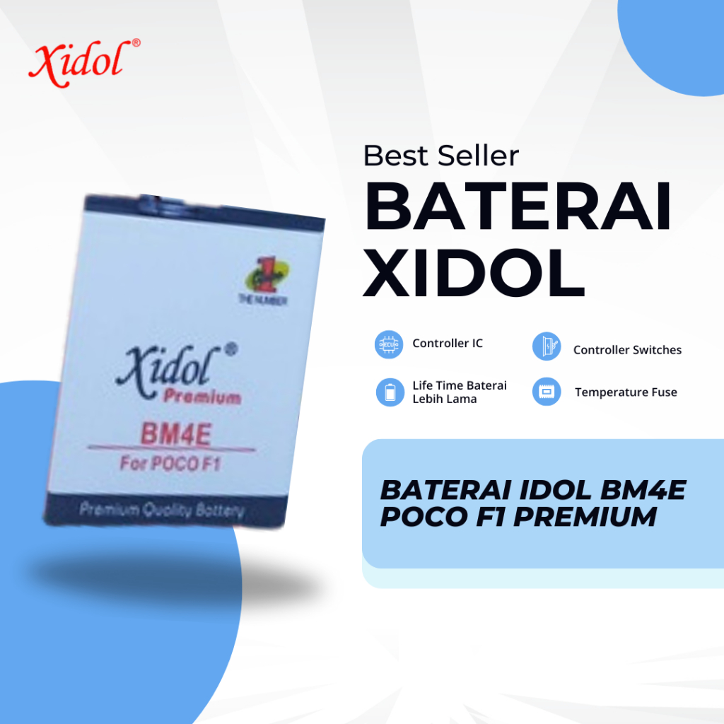 BATERAI XIDOL POCO F1 PREMIUM BERGARANSI