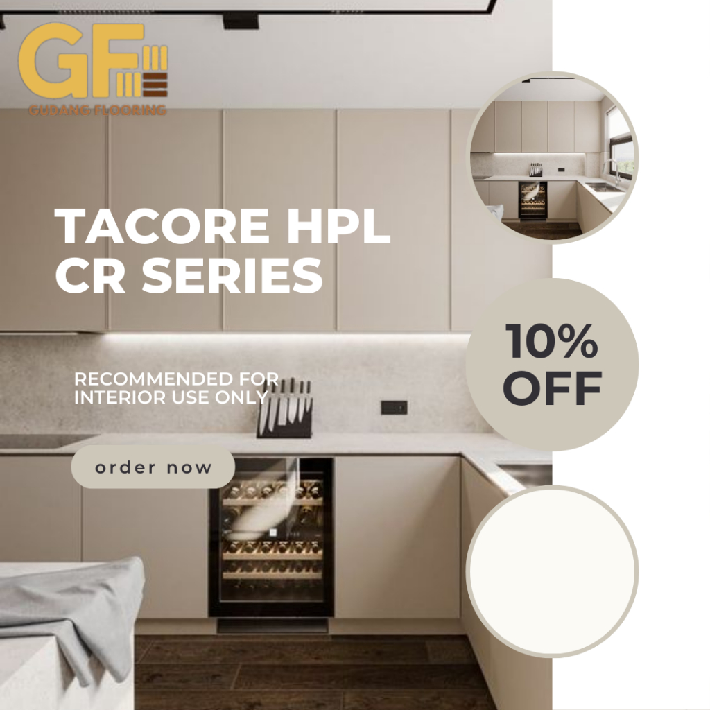 TACORE HPL CR SERIES / Pelapis meja Furniture HPL kayu Triplek