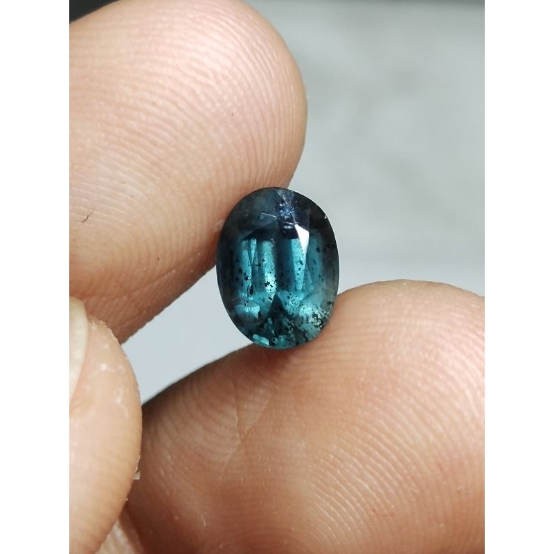 Natural Blue Green Sapphire 8 x 6 x 5 mm 2 Ct Kyanite Australia NTD Super Batu Permata Oval Cutting 