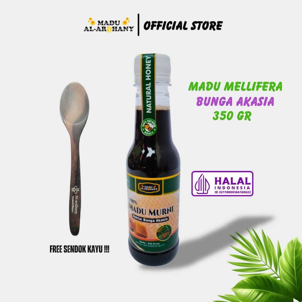 

MADU AL ARDHANY - Madu Akasia ( Hitam Manis ) 350 gram Free Sendok Kayu