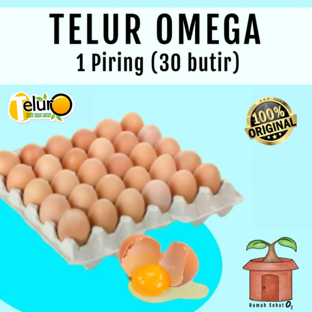 

TELUR O - Ayam Organik Probiotik Lactobacillus Sehat Pack Kaya Gizi Protein Omega Bebas Salmonella