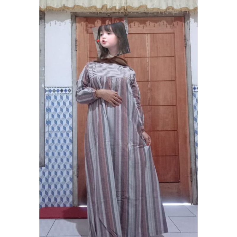 gamis katun triset
