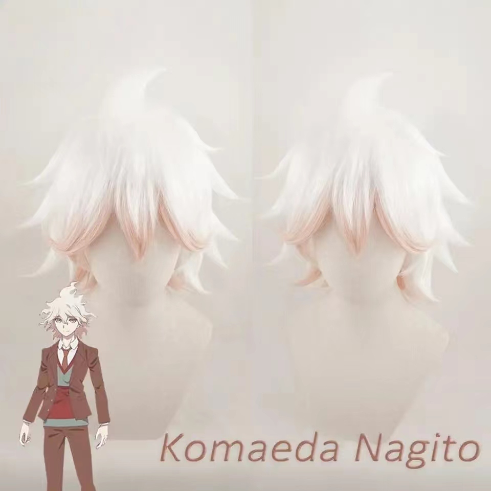 Komaeda Nagito Wig Danganronpa Cosplay Wig Anime Cosplay Hair Synthetic Heat Resistant Hair Komaeda 