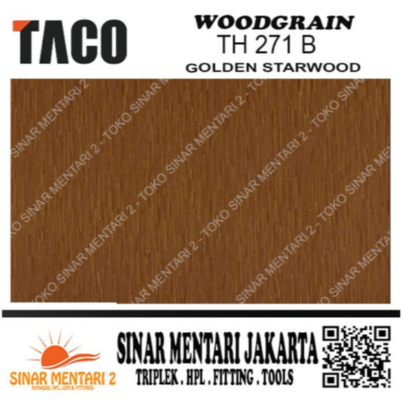 TACO HPL WOODGRAIN TH 271 B GOLDEN STARWOOD